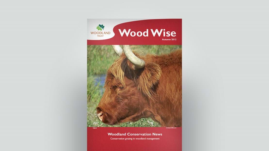 Cover of Wood Wise Autumn 2012 - conservation grazing