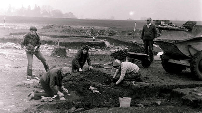 Archaeological dig at Archers Wood 2nd September 1979