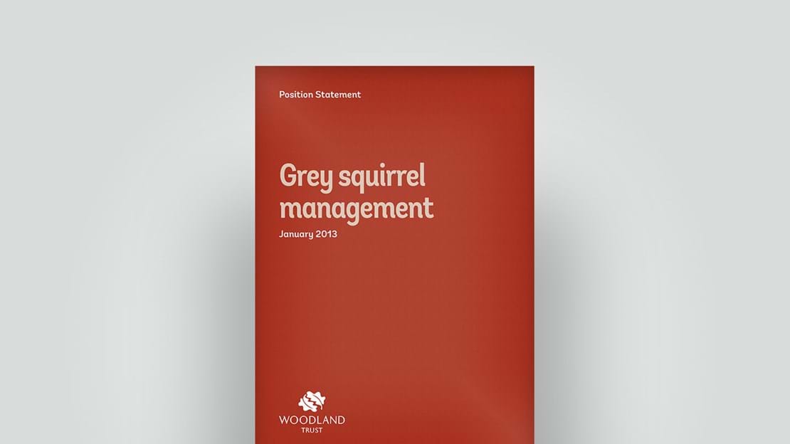 Grey squirrel management position statement, January 2013