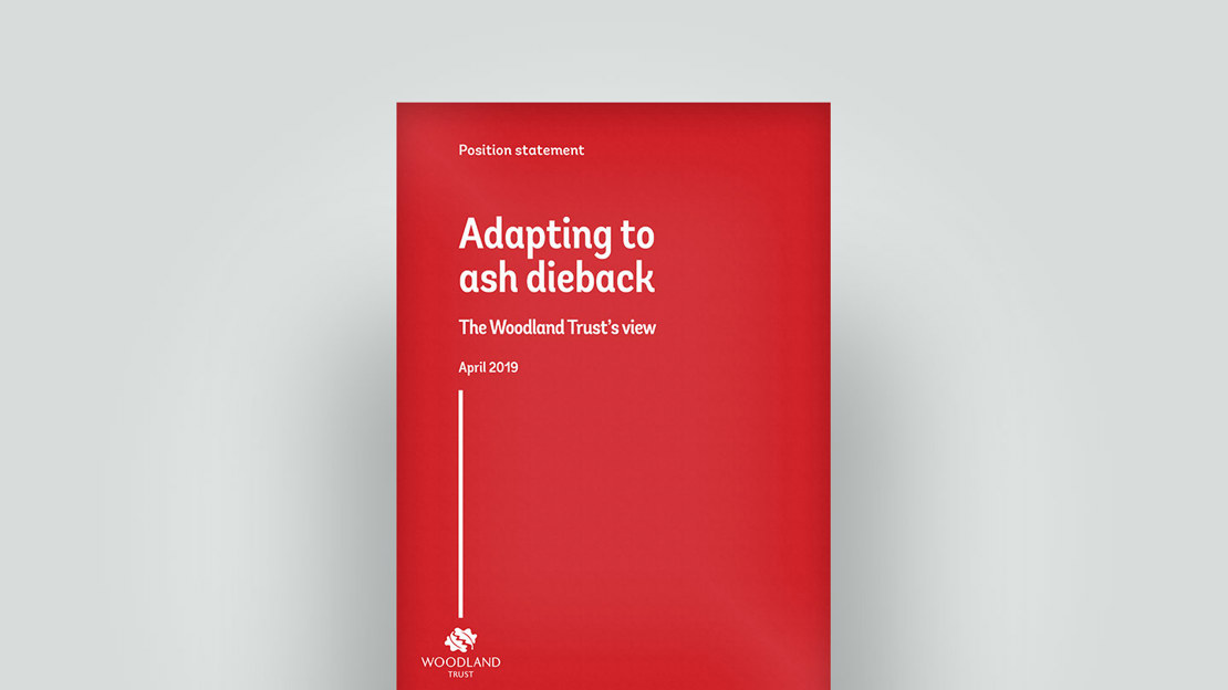 Adapting to ash dieback position statement, April 2019 Adapting to ash dieback position statement, April 2019