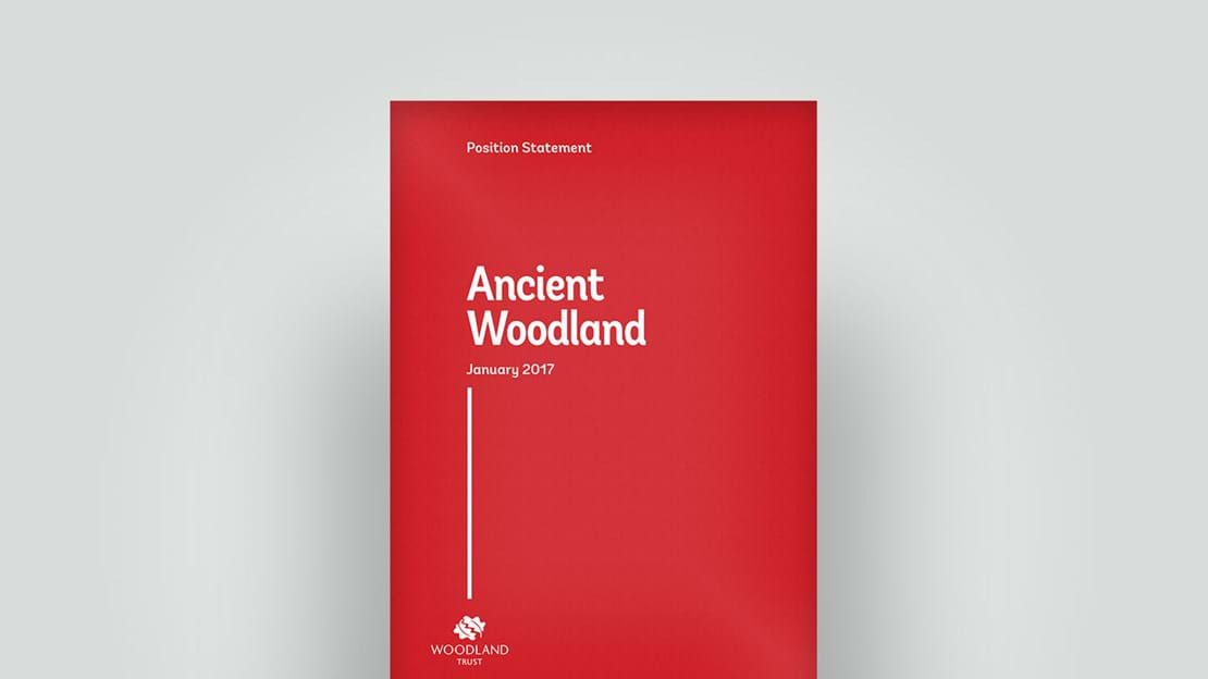 Ancient woodland position statement front cover, April 2017