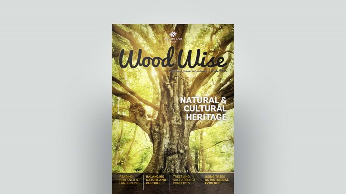Cover of Wood Wise Winter 2015 - natural and cultural heritage