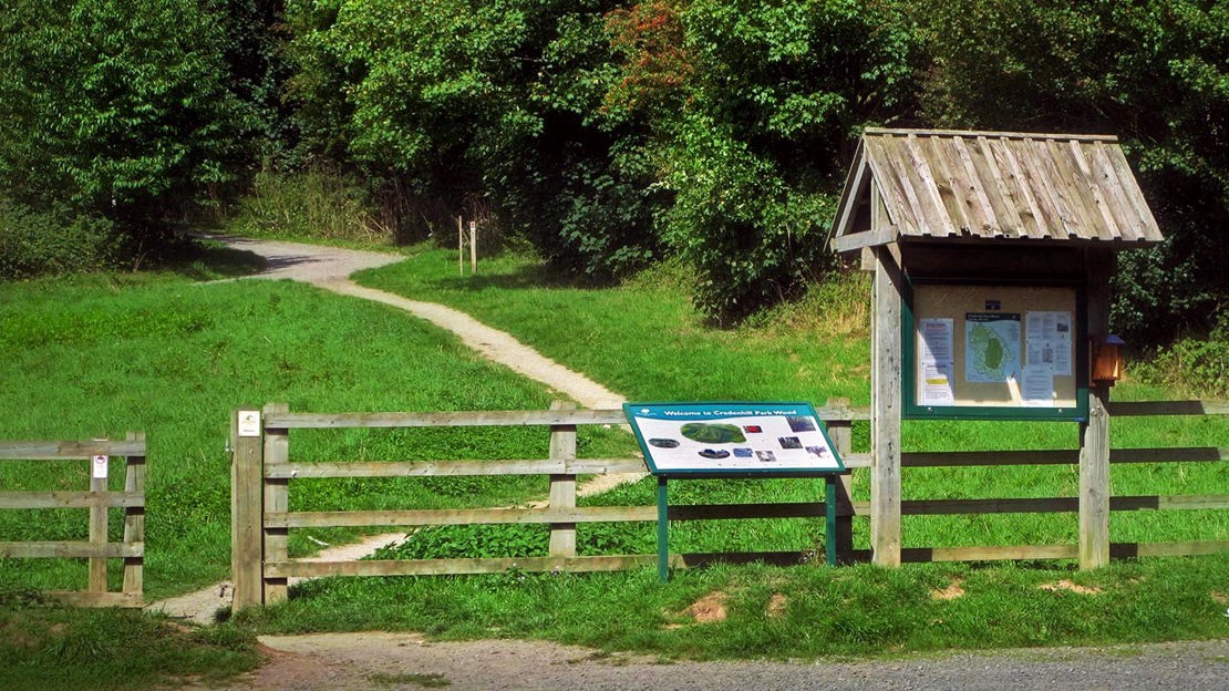 Entrance to Credenhill Park Wood, Credenhill Park Wood