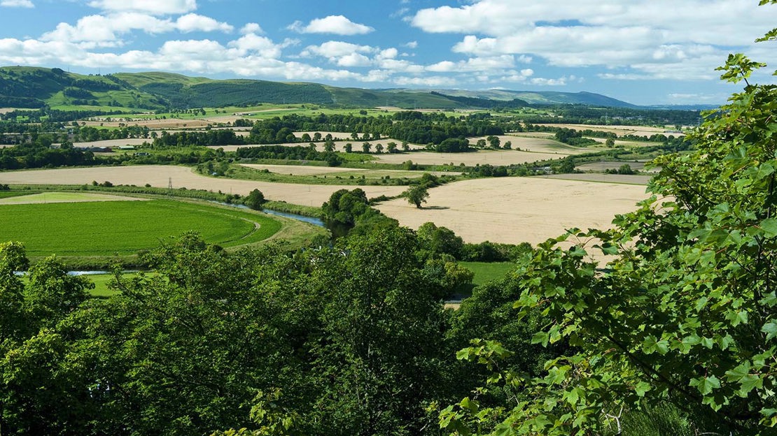 View from hilltop, Moncreiffe Hill