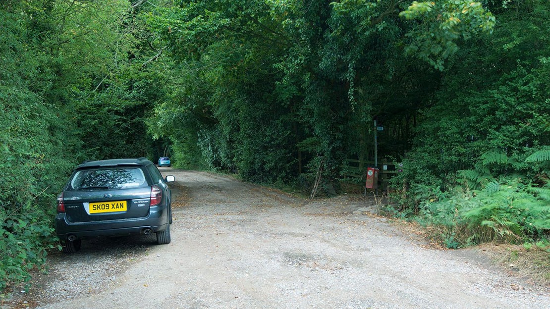Car park, Philipshill Wood