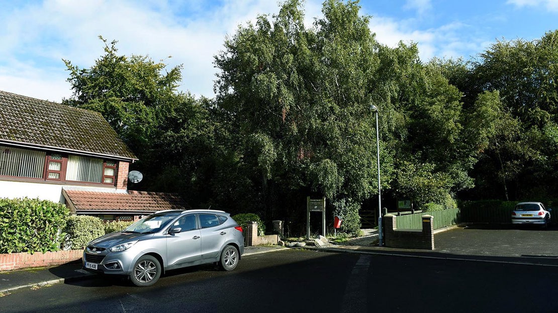 Car park, Prehen Wood