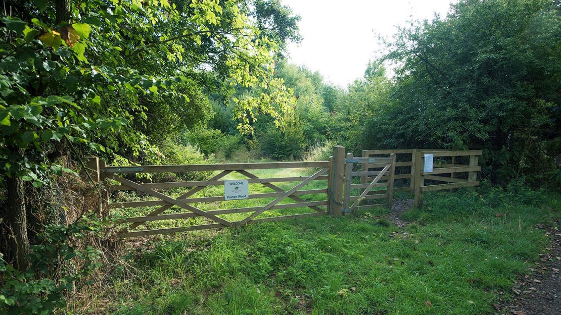 Entrance gates to Purton