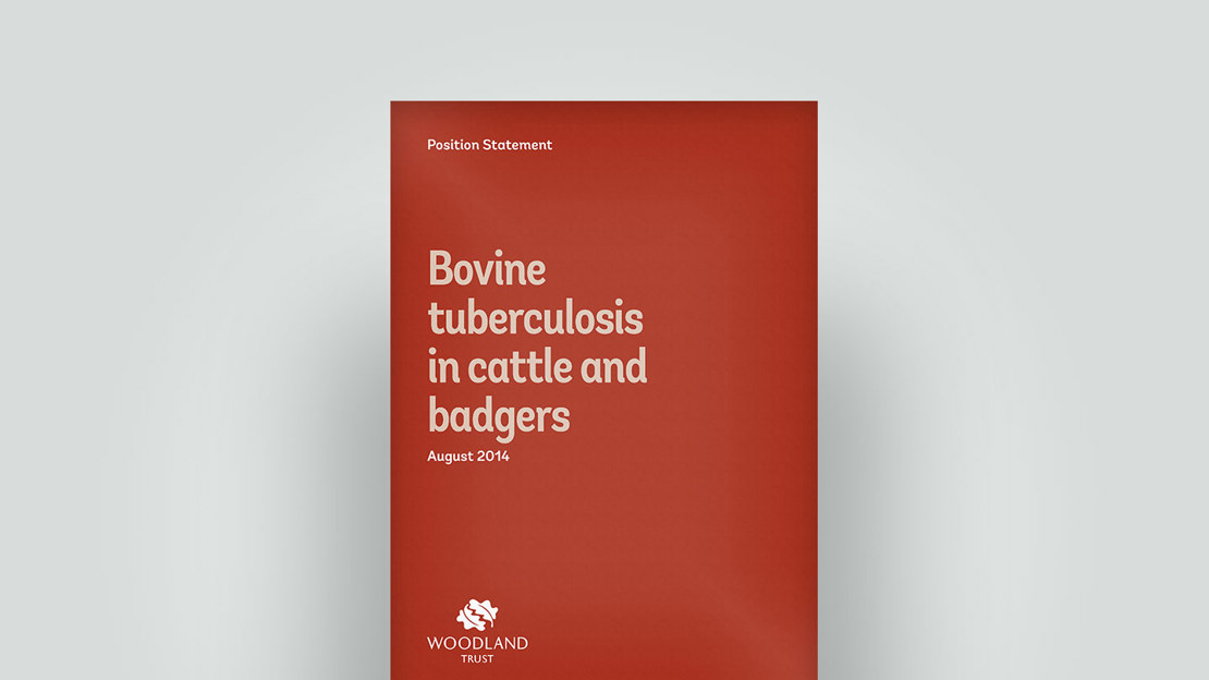 Bovine tuberculosis in cattle and badgers, August 2014 position statement Bovine tuberculosis in cattle and badgers, August 2014 position statement