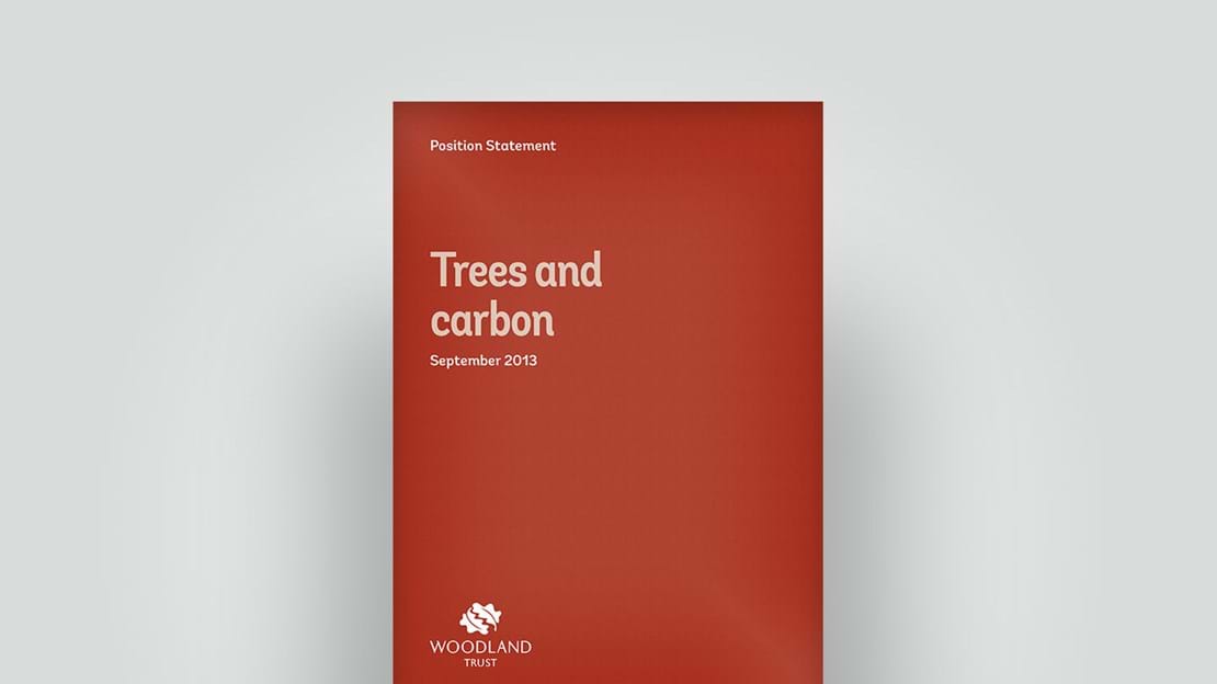 Trees and carbon position statement, September 2013