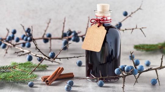 Sloe gin liquor