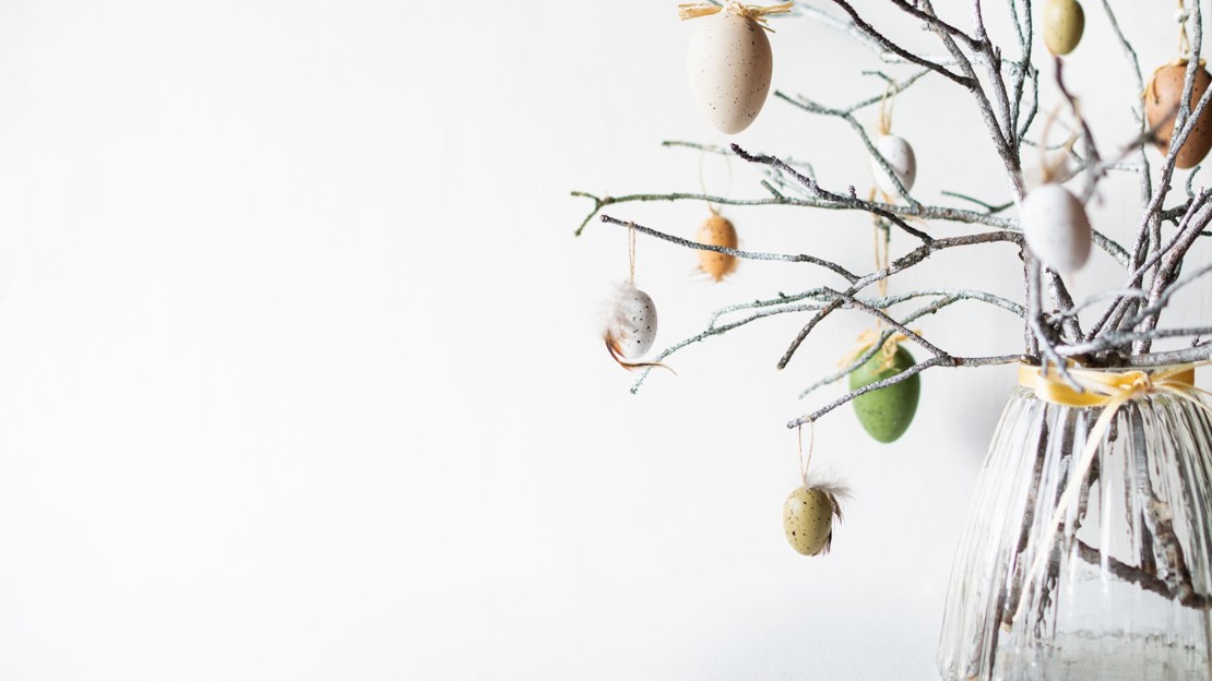 Easter branch in vase