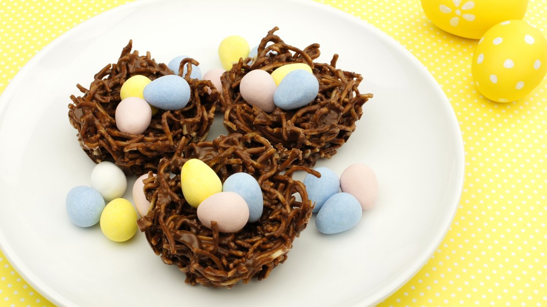 Chocolate Easter nests