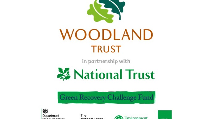 Group of logos including Woodland Trust and National Trust
