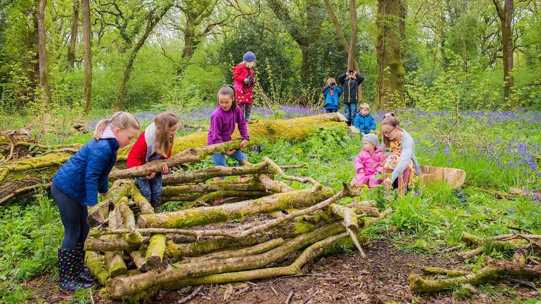 Triangle Shaped String Stick Crafts and Activities for Kids - Woodland Trust