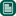 White icon on green background showing a piece of paper with lines