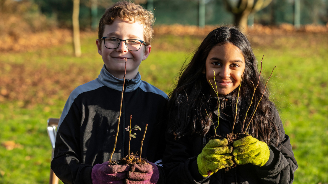 We work closely with schools and communities to plant more trees.