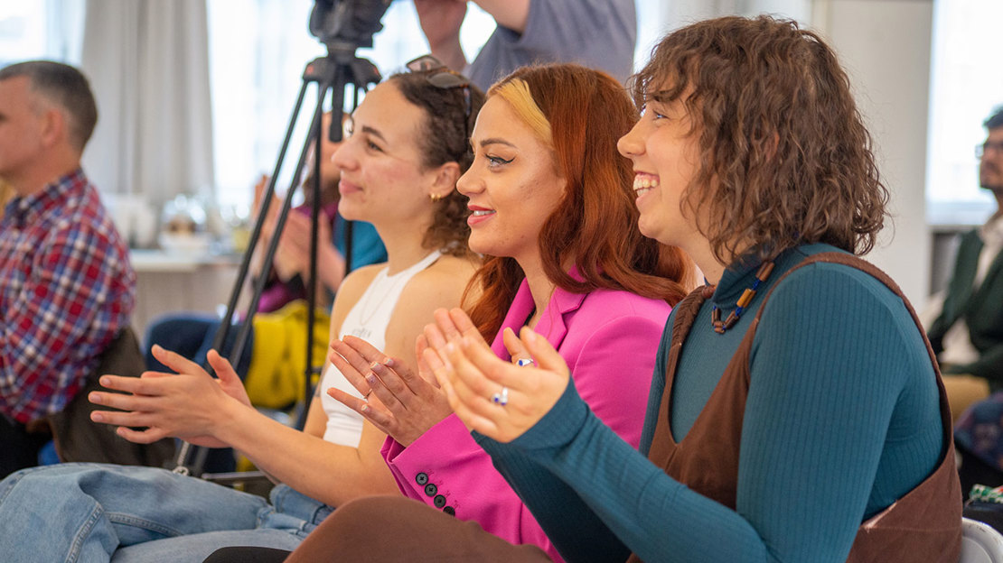 Igniting Innovation final event audience applauding