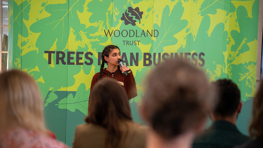 Chiara George giving presentation at Igniting Innovation event