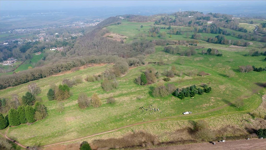 Aerial Shot Of Frodsham Woods