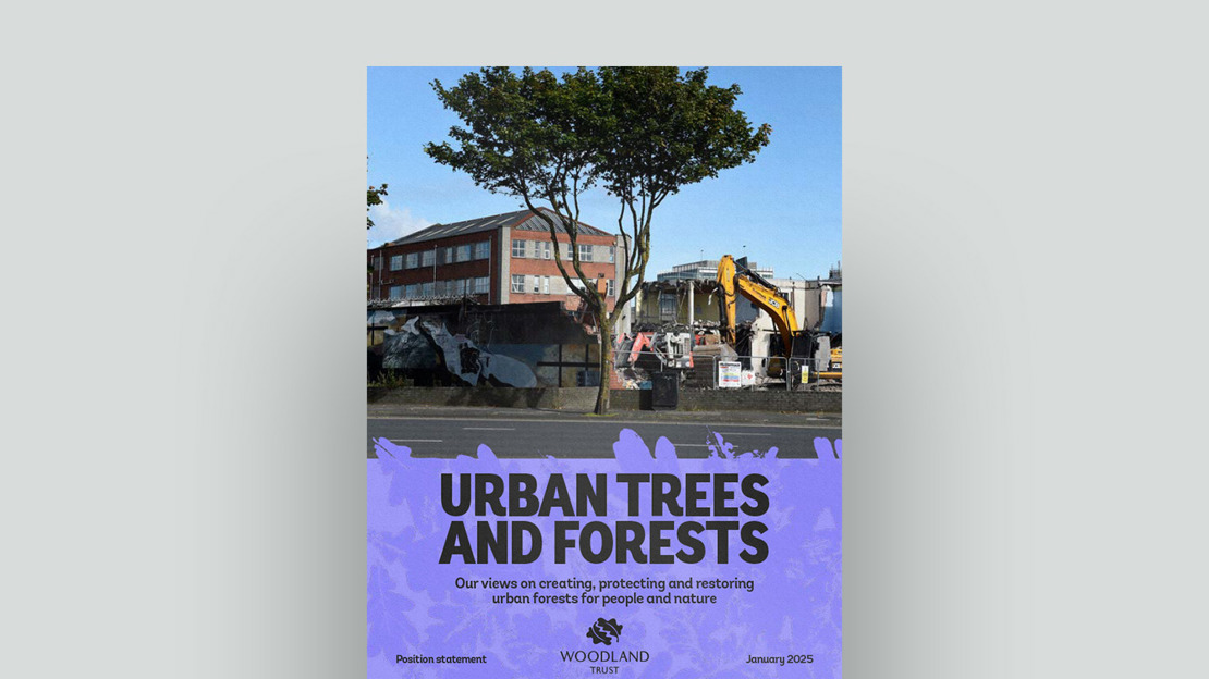Urban trees and forests Position Statement document cover