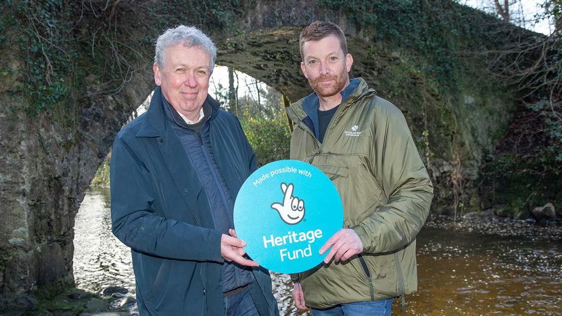 Dr Paul Mullan and Dace Scott at Mourne Park
